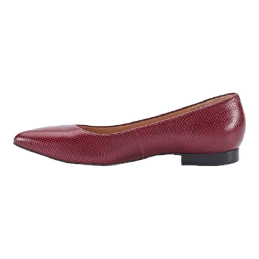 Walking Cradles Wine Reece Leather Flat - Women - Picture 2 of 14